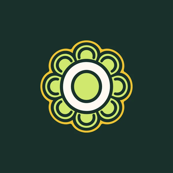 Prosta Abstrakcyjna Litera Roślinne Logo — Wektor stockowy