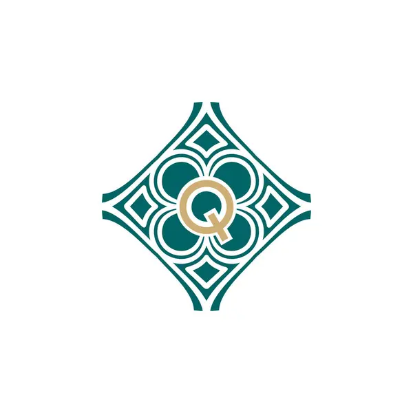 Елегантна Початкова Літера Унікальний Логотип Абстрактного Візерунка Рамки — стоковий вектор