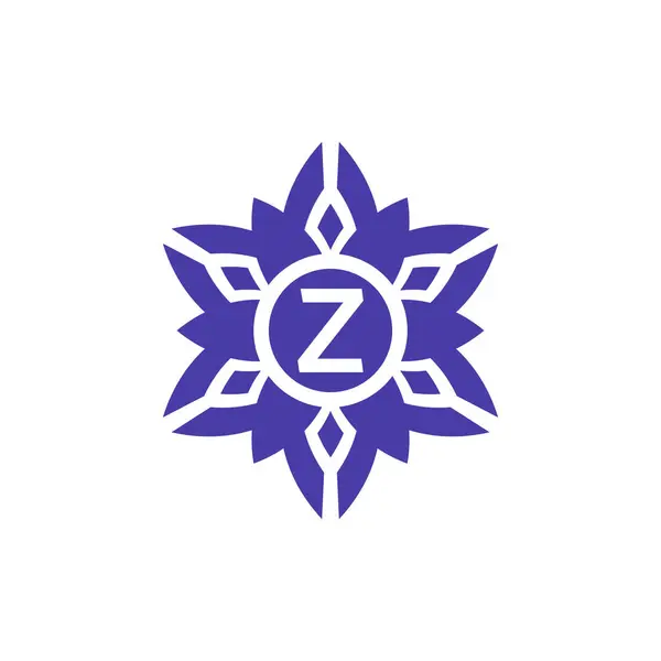 首字母Z花纹字框标志 — 图库矢量图片