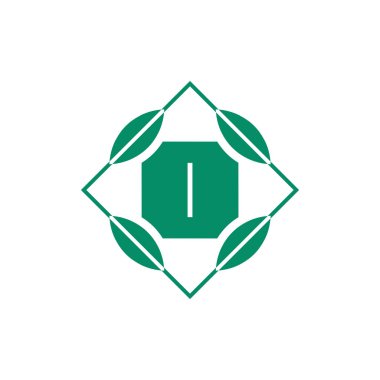 İlk harf B doğa yaprağı amblemi.