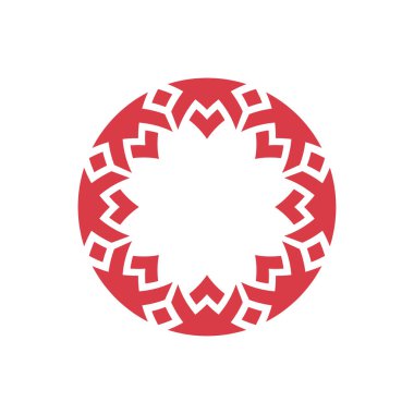 Lüks, zarif, altın çember çiçek desenli çerçeve.