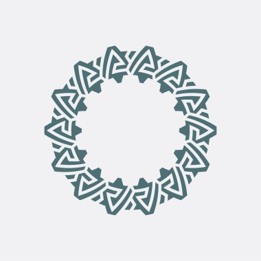 modern zarif gri çember soyut model çerçevesi