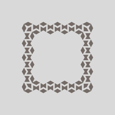 soyut sanat dekoratif kare süslemeli çerçeve