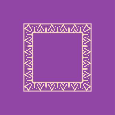 soyut sanat dekoratif kare süslemeli çerçeve