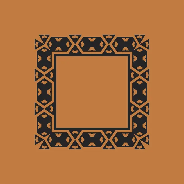 Αφηρημένη Τέχνη Διακοσμητικό Τετράγωνο Διακοσμητικό Πλαίσιο Μοτίβο — Διανυσματικό Αρχείο