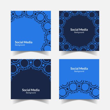 soyut süslemeli kare arkaplan sosyal medya şablonu