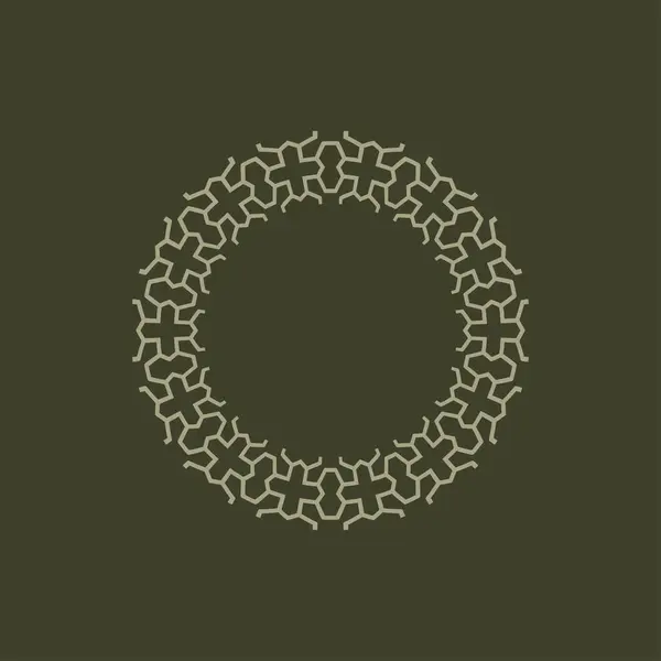 抽象派艺术装饰圈装饰图案框架 — 图库矢量图片
