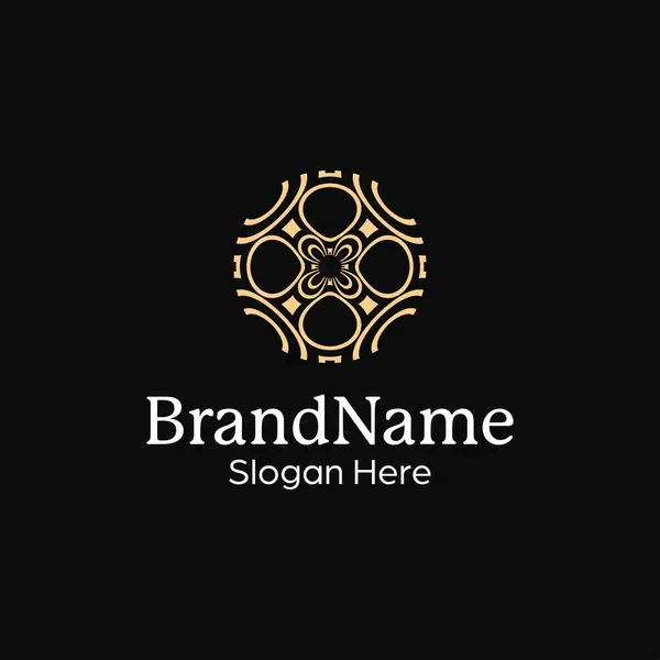 Premium Luxury Abstract Ornamental Pattern Mandala Modern Logo — Stock Vector