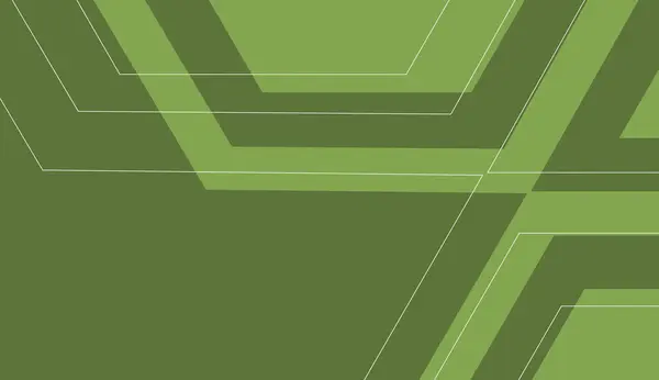 Eenvoudige Moderne Groene Abstracte Vlakke Banner Achtergrond — Stockvector