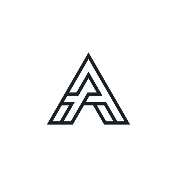 Písmeno Nebo Dvojité Logo — Stockový vektor
