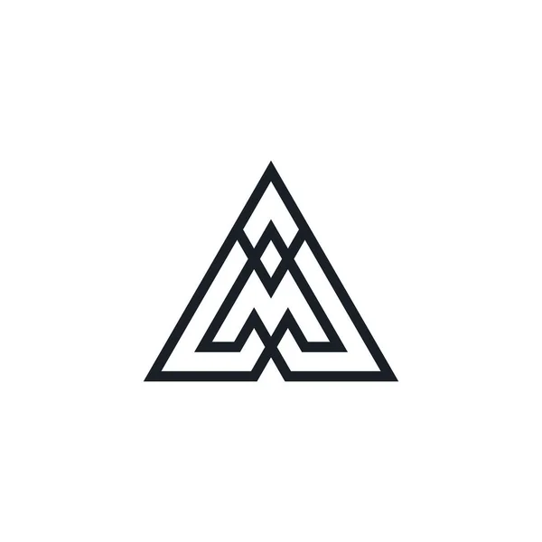 字母Am或Ma标志 — 图库矢量图片