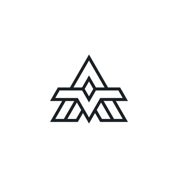 Carta Logotipo — Vetor de Stock