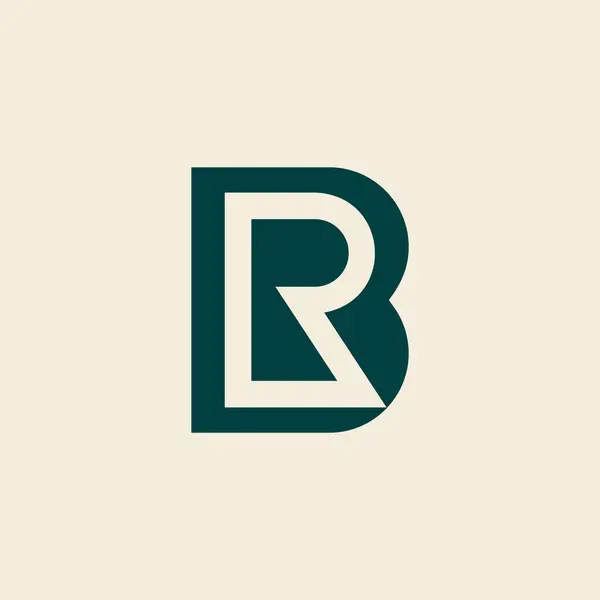 字母Br或Rb标志 — 图库矢量图片