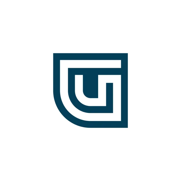字母Gu或Ug标志 — 图库矢量图片