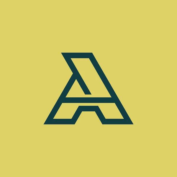 モダンでエレガントな初期文字 Jaまたは Ajモノグラムのロゴ — ストックベクタ
