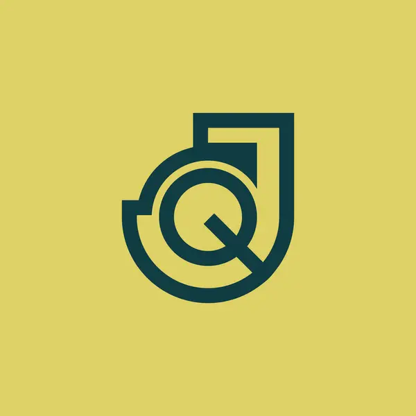 Lettre Initiale Moderne Élégante Logo Monogramme — Image vectorielle
