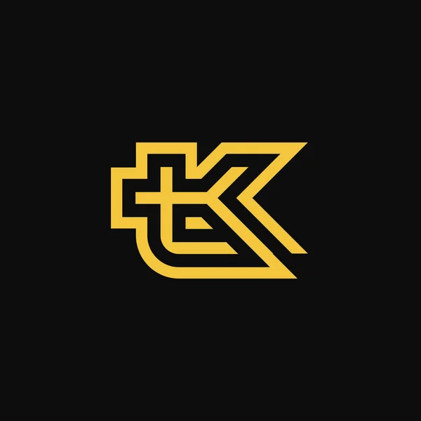 Moderne Luxe Initiele Letter Monogram Logo — Stockvector