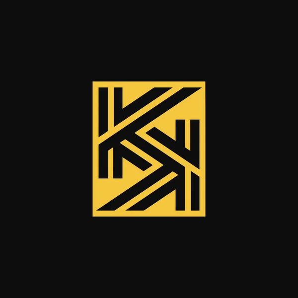 Moderne Luxe Initiele Letter Monogram Logo Rechtenvrije Stockillustraties