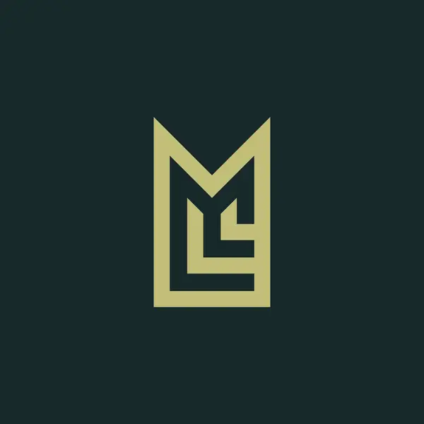 字母Ml或Lm标志 — 图库矢量图片