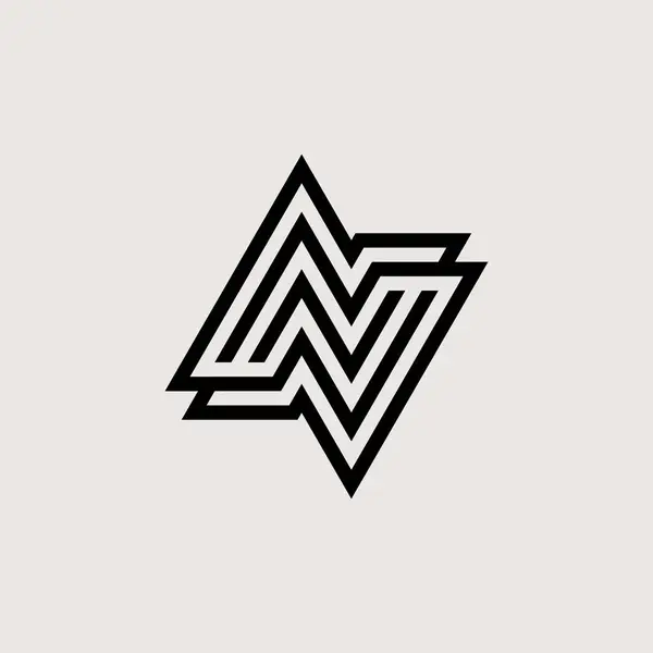 Letra Logotipo Double — Vetor de Stock