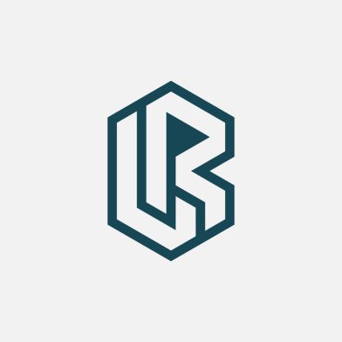 Modern ilk harf RL veya LR monogram logosu