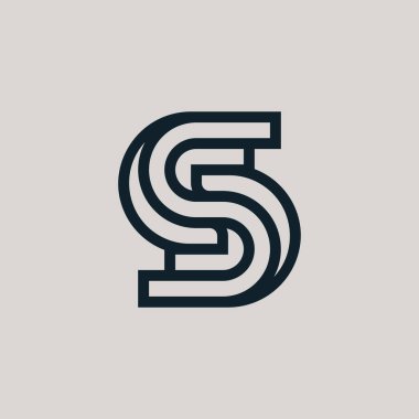 Modern ilk harf SS veya 2S monogram logosu