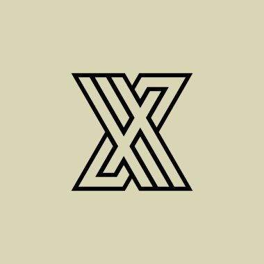 Initial letter XG or GX monogram logo