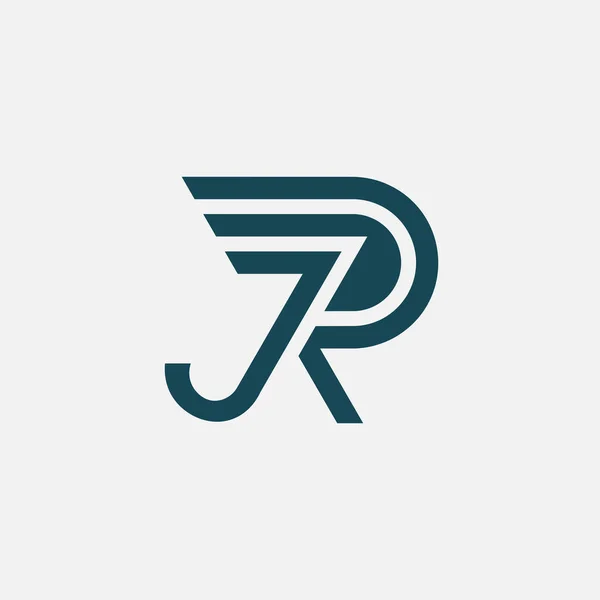 Σύγχρονη Αρχικό Γράμμα Λογότυπο Μονόγραμμα — Διανυσματικό Αρχείο