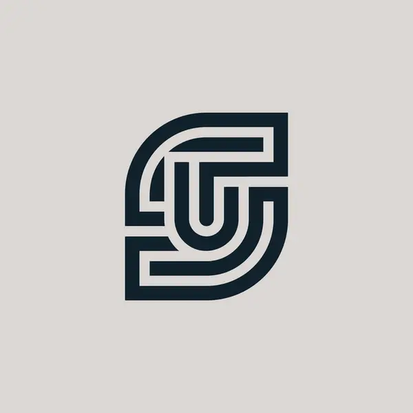 Letra Inicial Moderna Logotipo Del Monograma — Archivo Imágenes Vectoriales