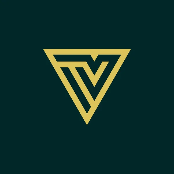 Initiële Brief Monogram Logo — Stockvector
