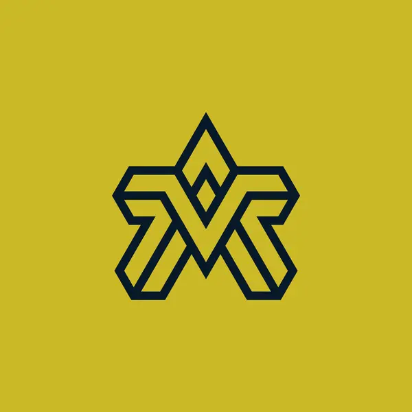 Anfangsbuchstabe Oder Monogramm Logo — Stockvektor