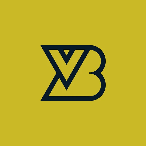 最初の文字 または モノグラムのロゴ — ストックベクタ