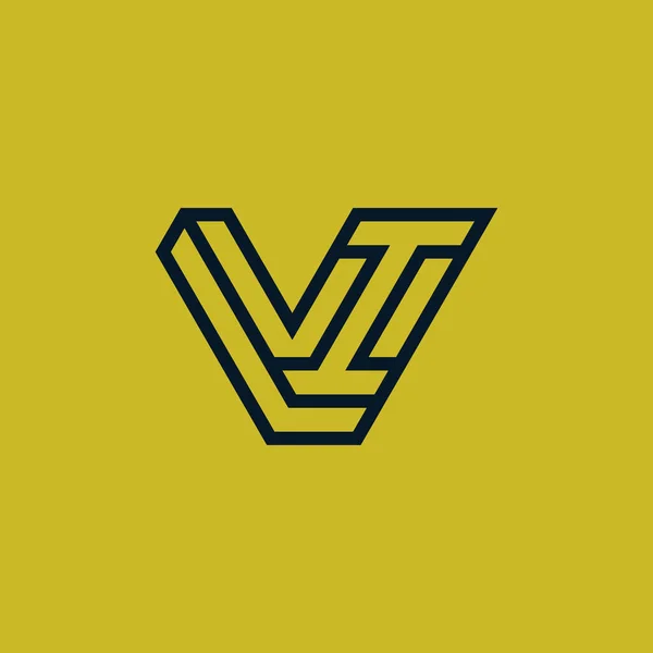 Harf Veya Monogram Logo — Stok Vektör