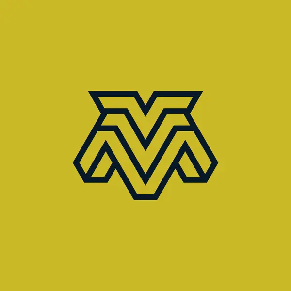 Harf Veya Monogram Logosu — Stok Vektör