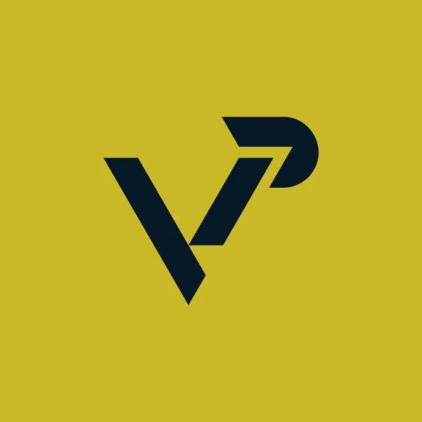 Logotipo Inicial Letra Monograma — Vetor de Stock