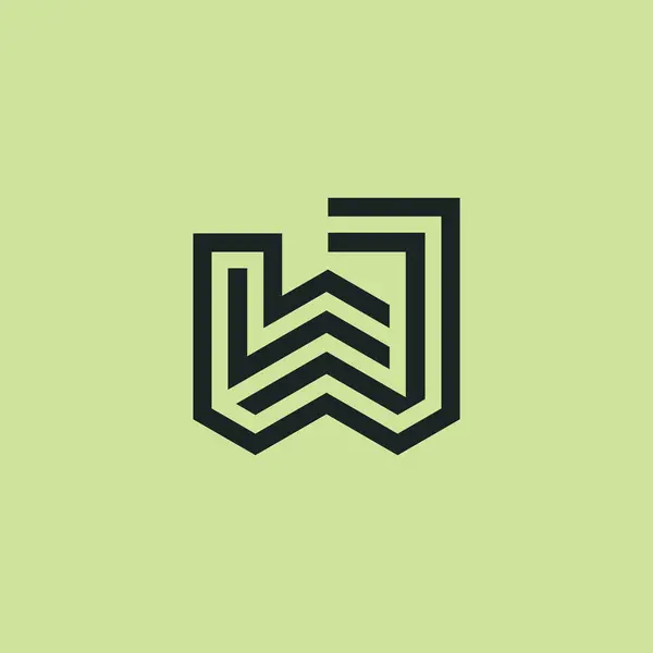 Harf Veya Monogram Logosu — Stok Vektör