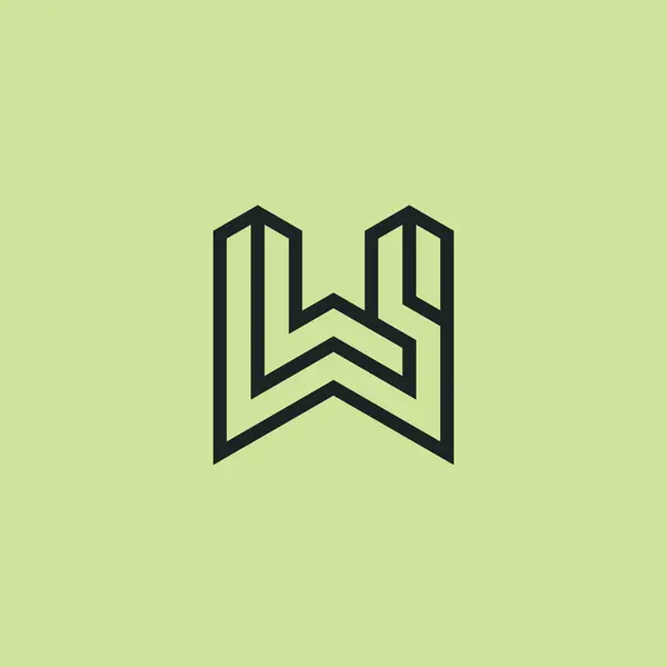 Początkowa Litera Lub Logo Monografii — Wektor stockowy