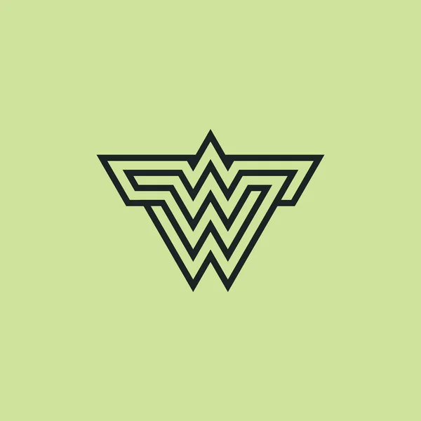 Логотип Монограми Першої Або Другої Світової Війни — стоковий вектор