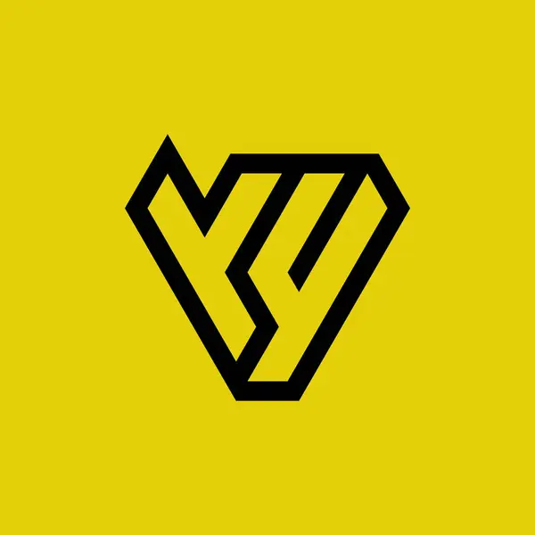 最初の文字 または モノグラムのロゴ — ストックベクタ
