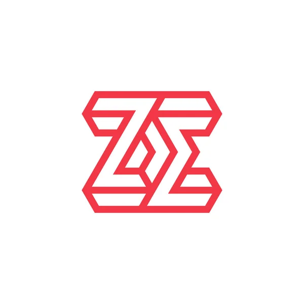Logo Monogramme Lettre Initiale Moderne Minimaliste — Image vectorielle