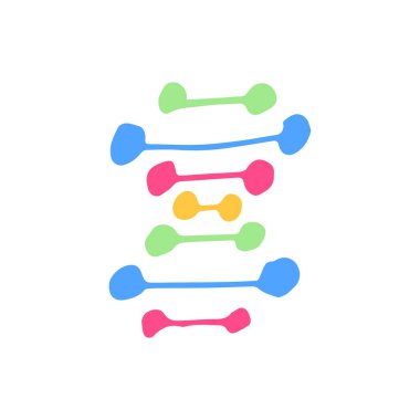 Bir sarmal DNA ağının el çizimi