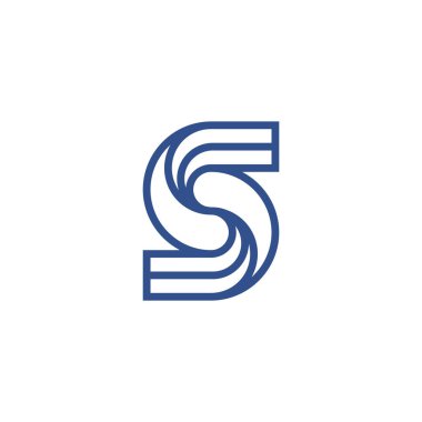 modern ana hat harf S damlası takas logosu