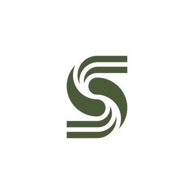 modern harf S damlası takas logosu