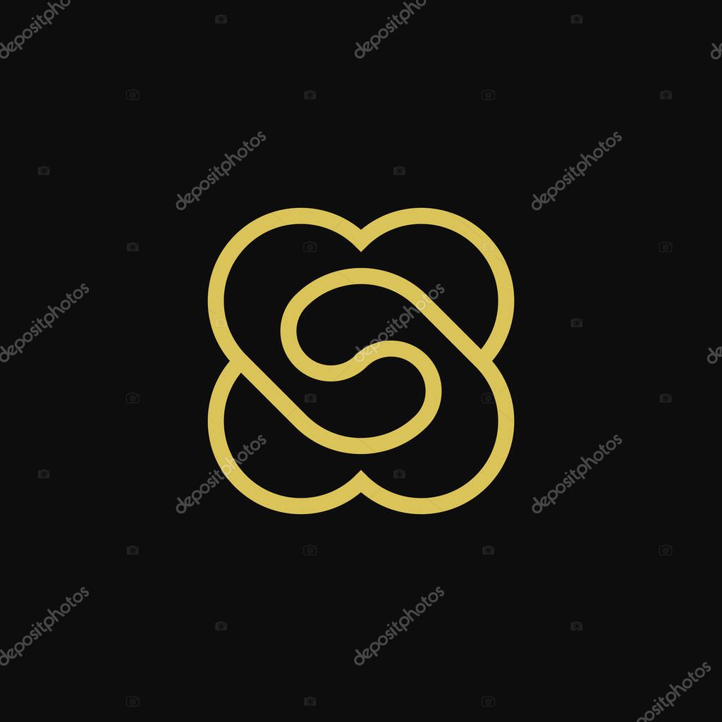 Modern elegant letter SX or XS logo