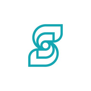 Zarif ve sinerjik S harfi logosu