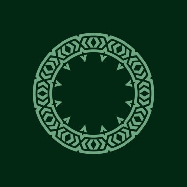 modern süs dairesi çerçeve sınır dekoratif deseni