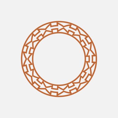 modern süs dairesi çerçeve sınır dekoratif deseni