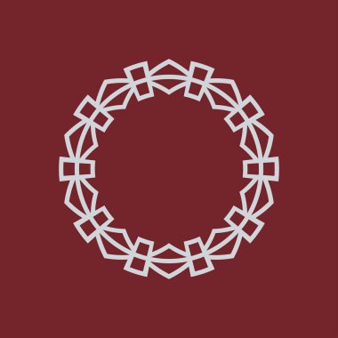 modern süs dairesi çerçeve sınır dekoratif deseni