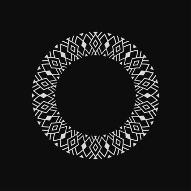 modern süs dairesi çerçeve sınır dekoratif deseni