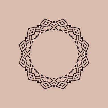 modern süs dairesi çerçeve sınır dekoratif deseni